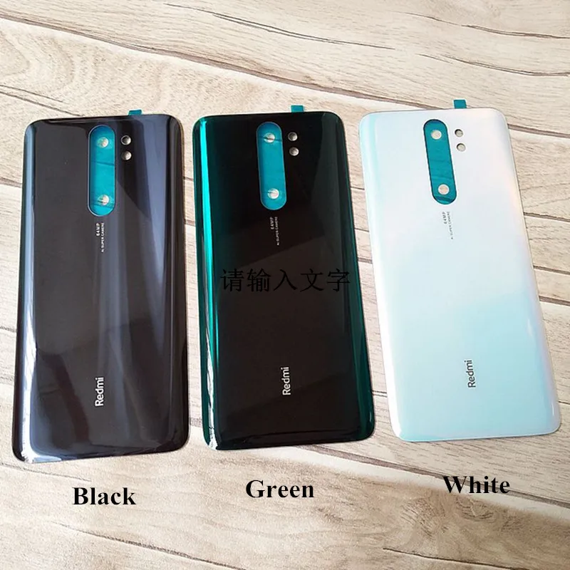 100 original back housing for xiaomi redmi note 8 pro rear back battery cover mobile phone case shell replacement parts free global shipping