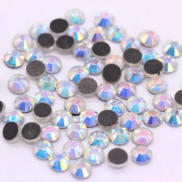Кристаллы SS20 блестящие бусины всех цветов AB 144 на Клее с плоской задней частью