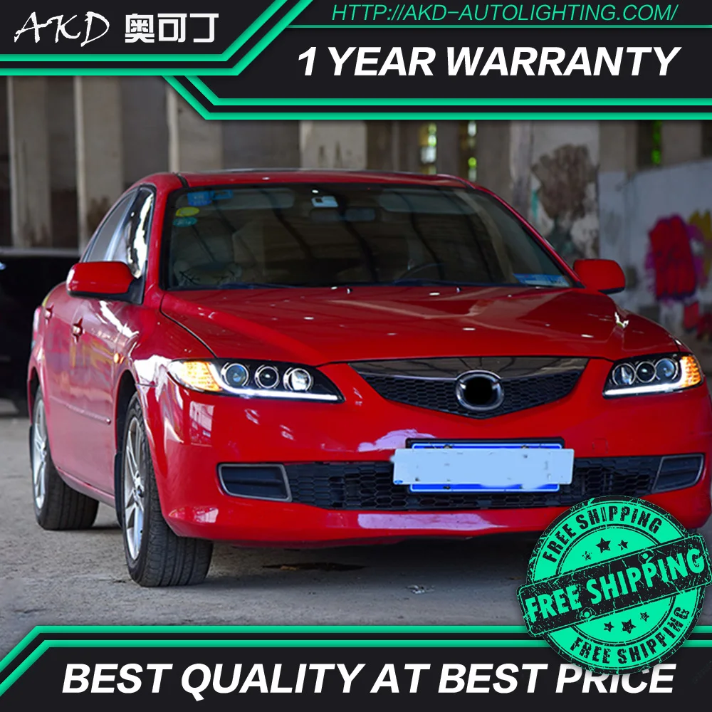 АКД автомобильного тюнинга фара для Mazda 6 2004-2015 светодиодные фары DRL