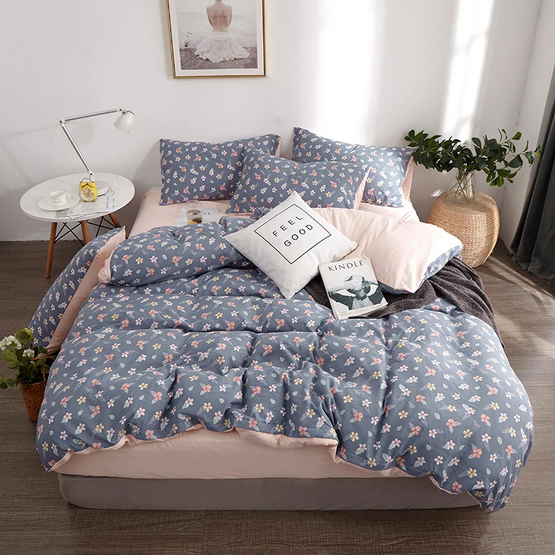 style19 3/4 шт. комплекты постельного белья Постельное белье с милым клубничным принтом розовый узор кровать подкладки: пододеяльник, простынь, наволочки для подушек, покрывало для девочек лоскутных покрывал - Цвет: style19