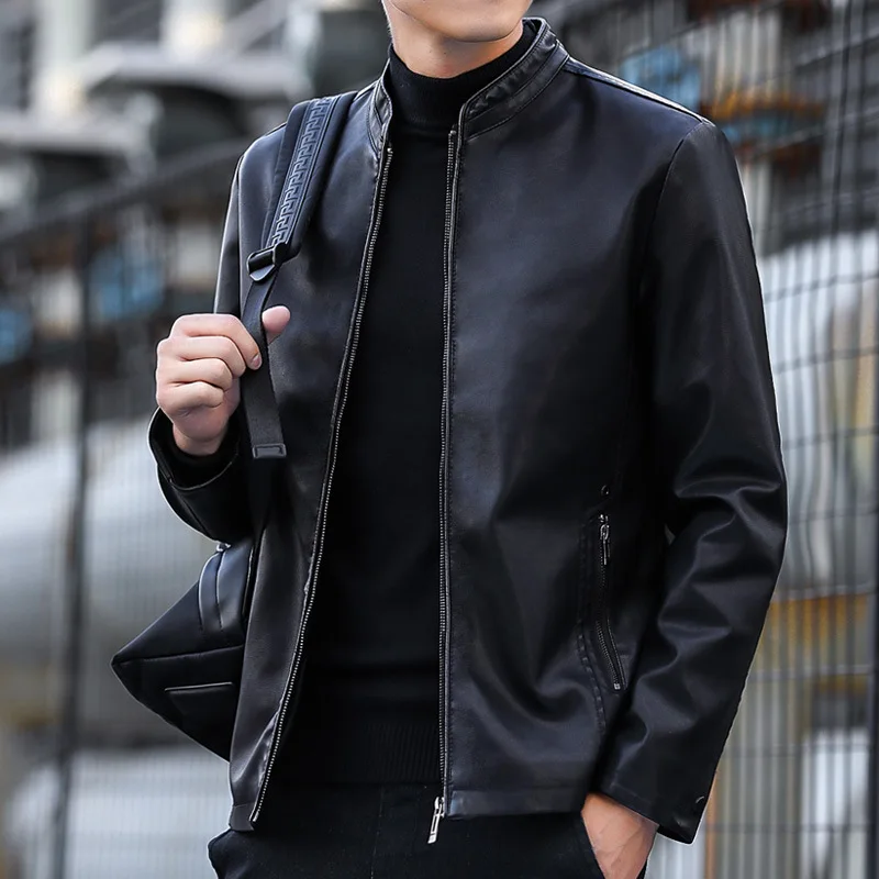 

Новинка 2021, модная облегающая куртка с воротником-стойкой высокого качества