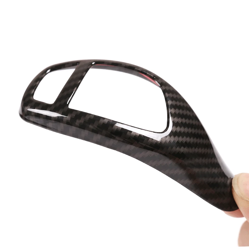 Углеродное волокно Стиль Шестерни рукоятка переключения длинный рукав Пуговицы