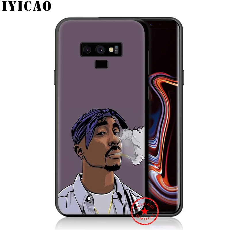 Мягкий чехол IYICAO 2Pac Tupac Shakur для samsung Galaxy S10e S10 S9 S8 Plus S6 S7 Edge Note 10 9 8 TPU |