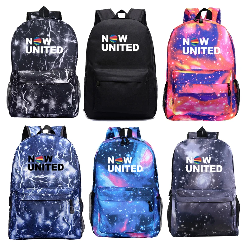 

Now United Backpack Laptop Rucksack Teens School Bagpack Daily boys Girls Knapsack back to school bag gift Women Wen Mochila