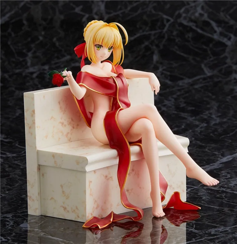 

18cm Sexy Girls Anime Figure Fate Stay Night Nero Claudius Saber Action Figure Toys Anime Sexy Girl Collection Model Dolls Toys