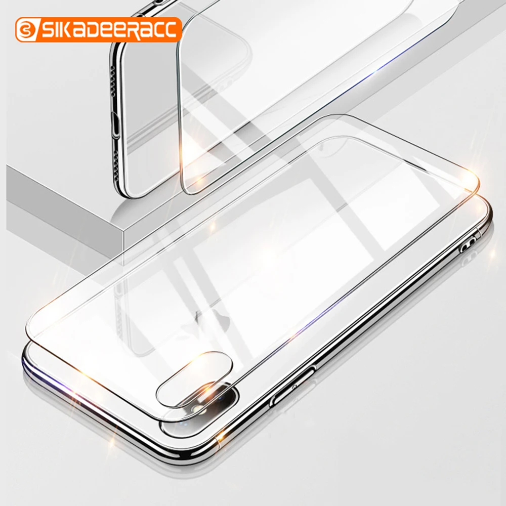 Закаленное защитное стекло для задней панели экрана iPhone X XR XS Max взрывозащищенный