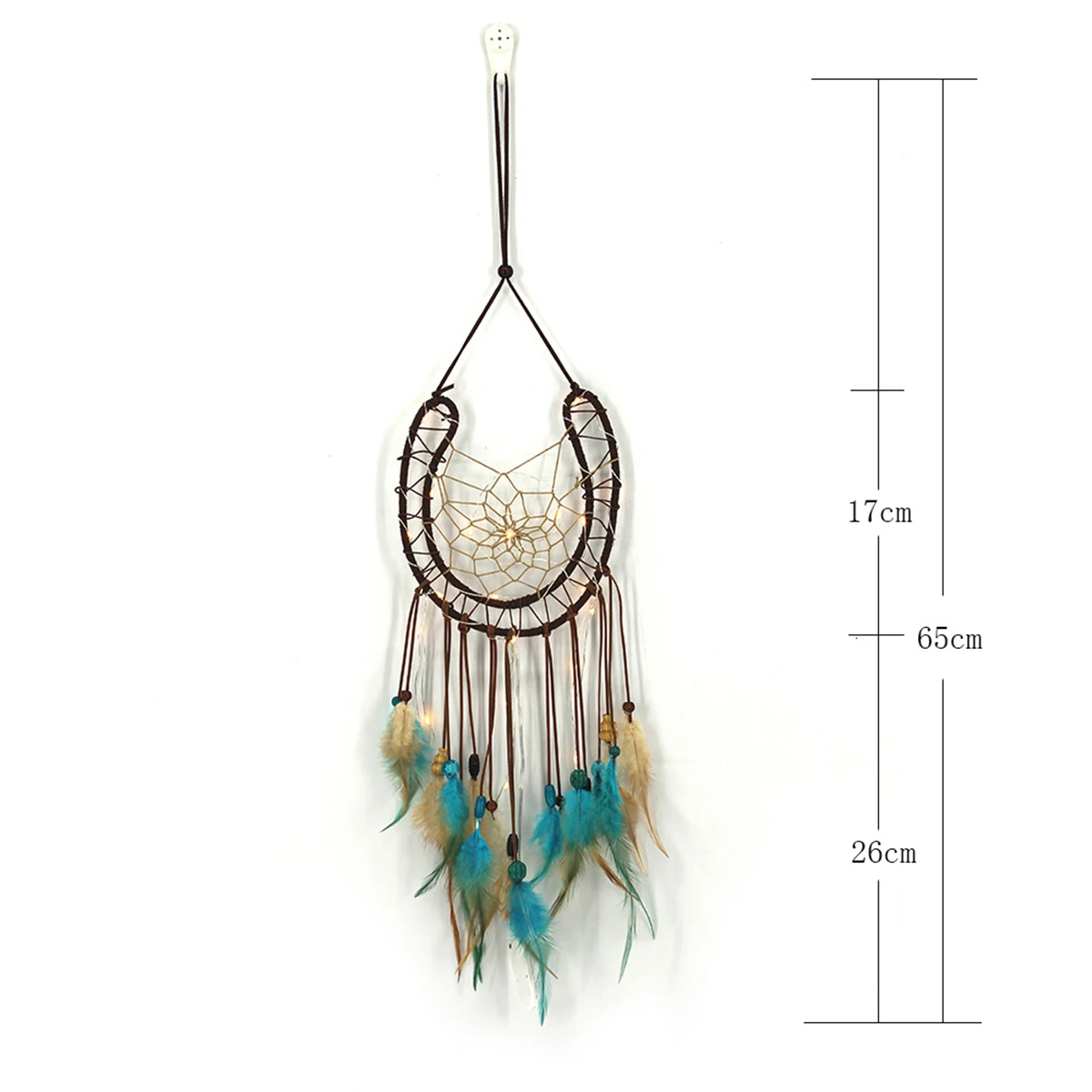 Плетеная сетка в индийском стиле сказочное подвесное перо декор поставляется с