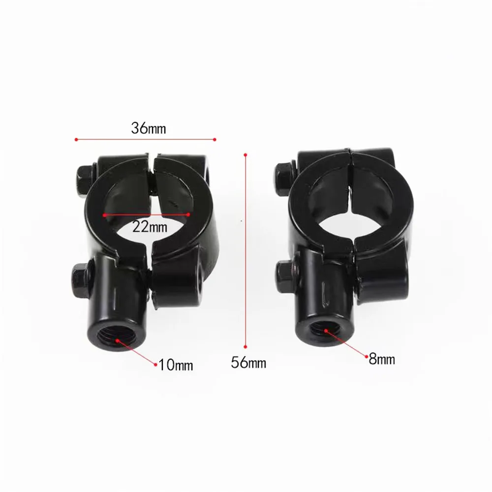 8mm 10mm Universal Motorcycle Convex Rear View Mirror Holder Back Side mirror bracket for Cruiser Suzuki Honda Victory etc. | Автомобили и