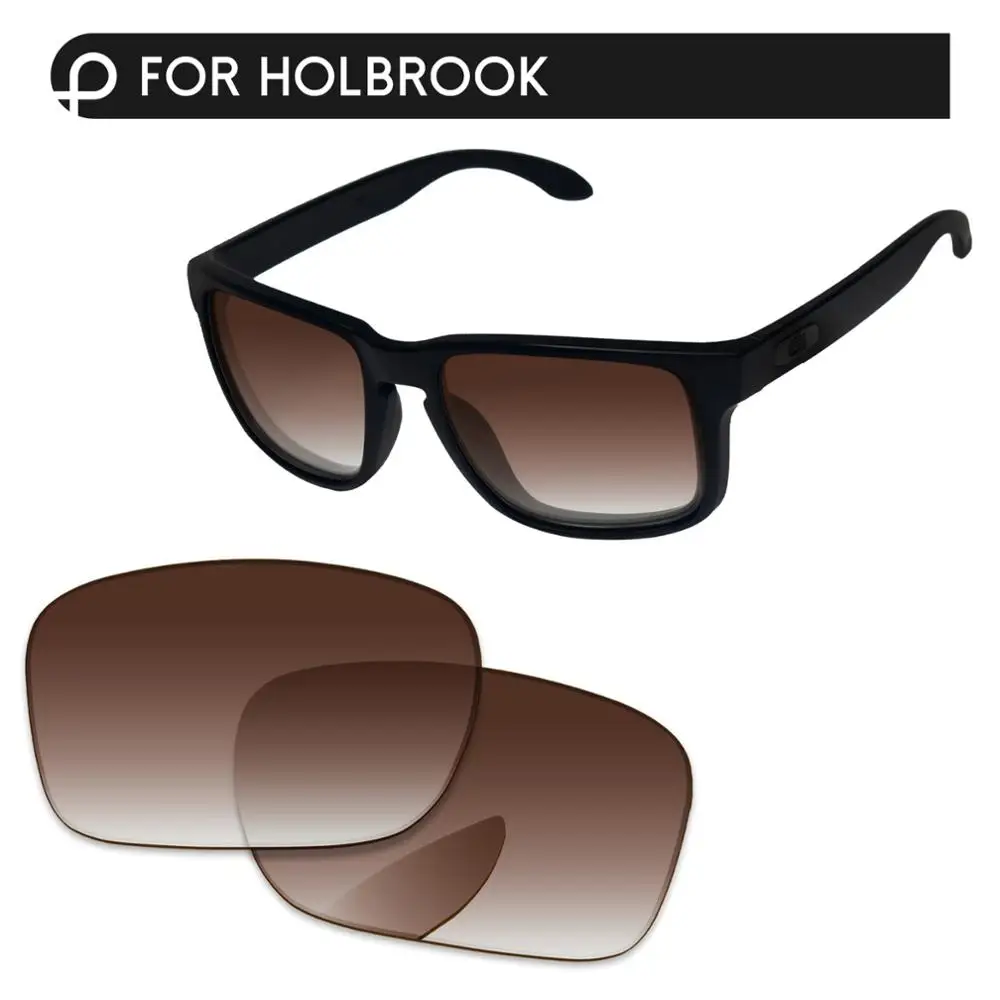PapaViva Сменные линзы для аутентичных солнцезащитных очков Holbrook OO9102 Поляризованные-несколько вариантов - Цвет линз: Brown Gradient