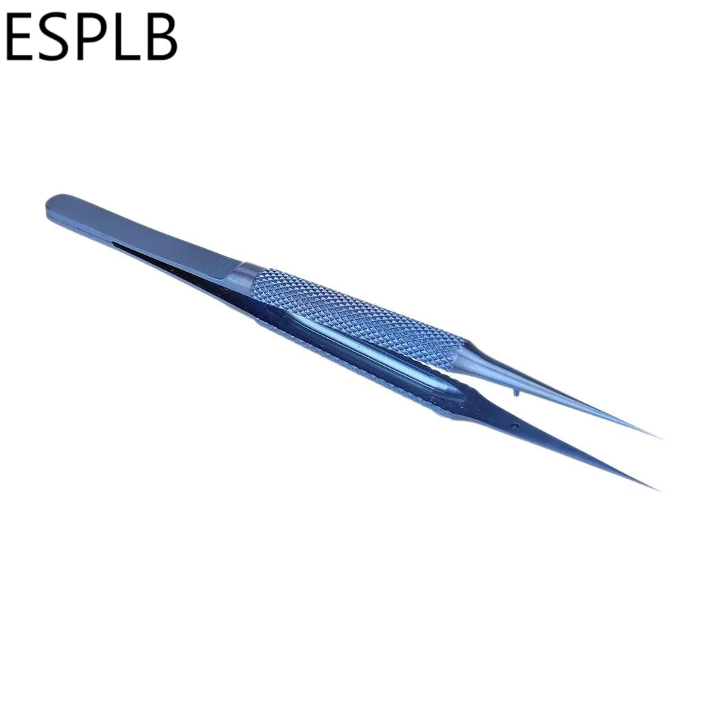Синие/серебряные изогнутые/прямые пинцеты из титана для профессиональной точной работы с мелкими электронными платами материнских плат.