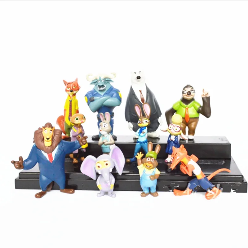 12 шт. disney Crazy Animal City Rabbit Judy Fox Nick Chief Bogo Benjamin Clawhauser Leodore Lionheart ручные офисные