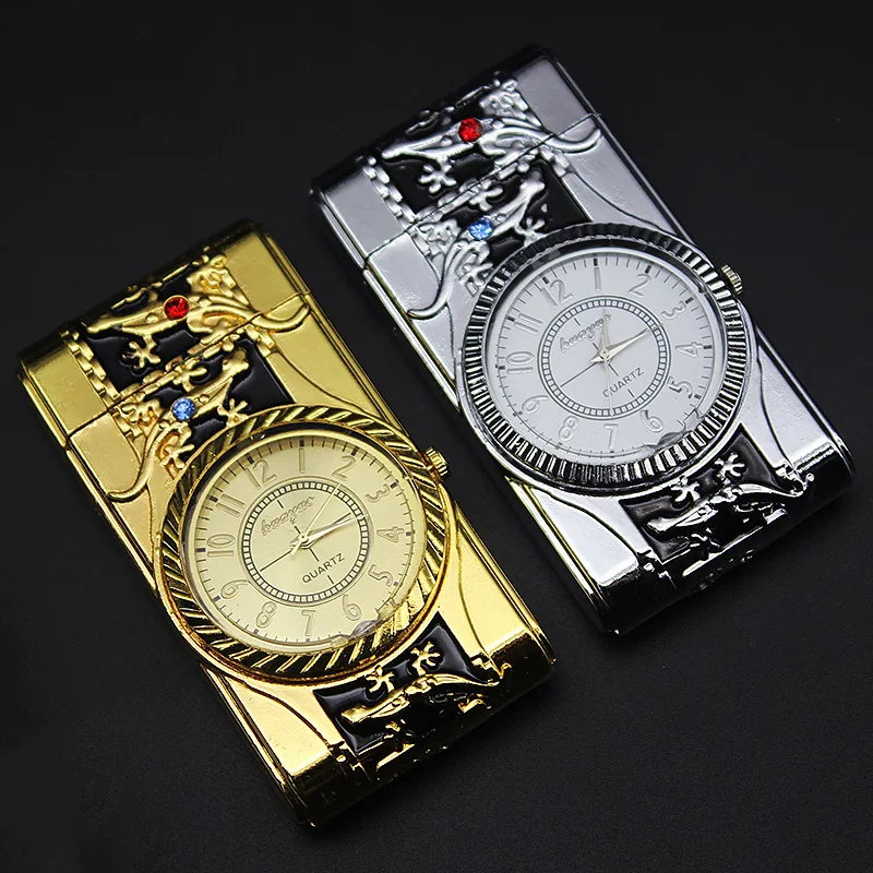 Metal Watch Butane Jet Torch Turbo Lighter Gas Lighters Smoking Accessories Cigarettes Multifunction Flash | Дом и сад