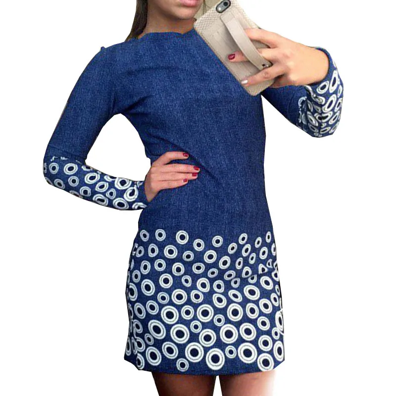 

Хит, женское осеннее летнее платье с длинным рукавом, Сексуальное вечернее Короткое мини платье для вечеринки, женское платье с принтом, ...