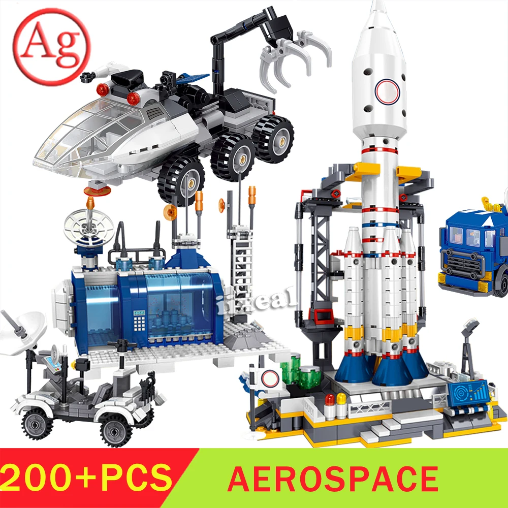Конструктор Лунная станция конструктор Классическая сборная игрушка для