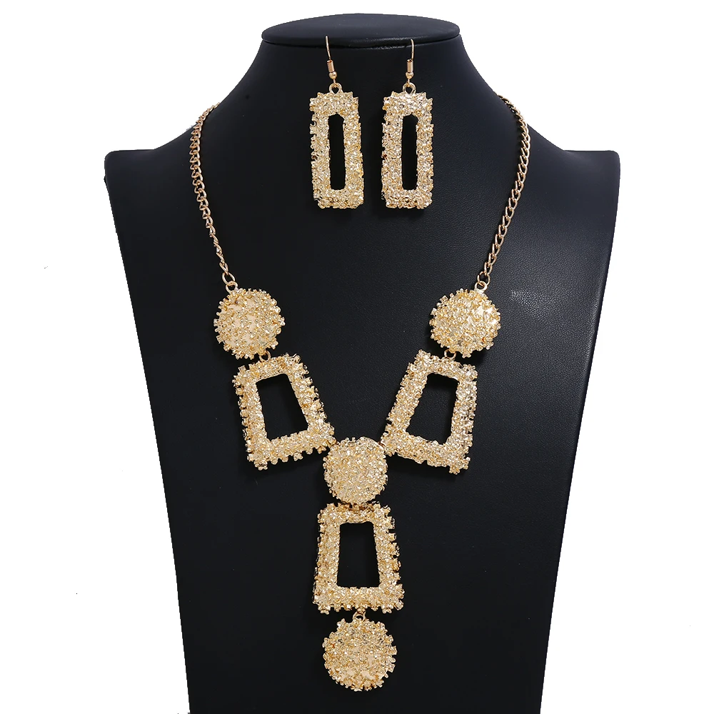 LiuXSP Модное Новое ожерелье для женщин сплав геометрические неправильные