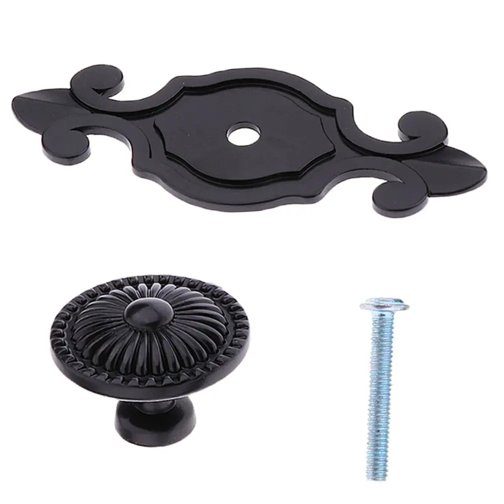 

Kitchen Cabinet Drawer Knobs Fashionable Antique Cupboard Wardrobe Furniture Pulls Handle Wooden Box Jewelry Box Knobs