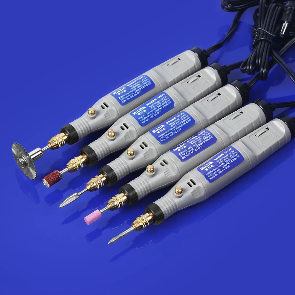 Электрическая мини дрель для гравировки с регулируемой скоростью вращения