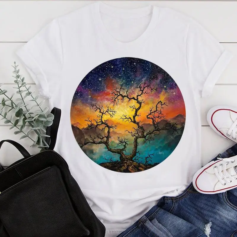 

Women Clothes 2021 Cartoon Cute Casual New Ladies Summer Print Fashion Tshirt Female Short Sleeve Tee Top Graphic T-shirt