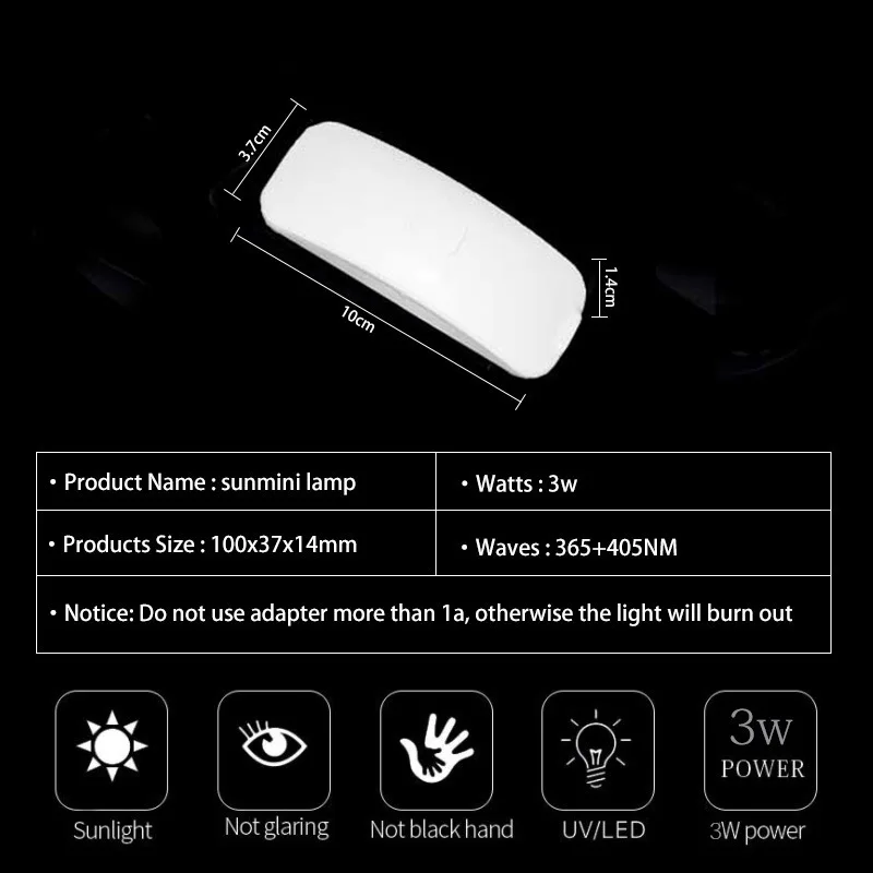 От волдырей 25 г УФ-отверждаемая эпоксидная смола с 3 Вт УФ светодиодный