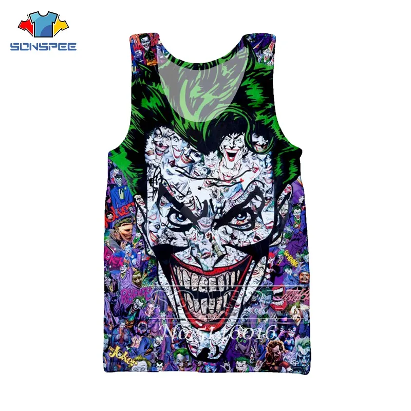 SONSPE 3D печать Хэллоуин готический Ha одежда для клоуна забавная футболка унисекс