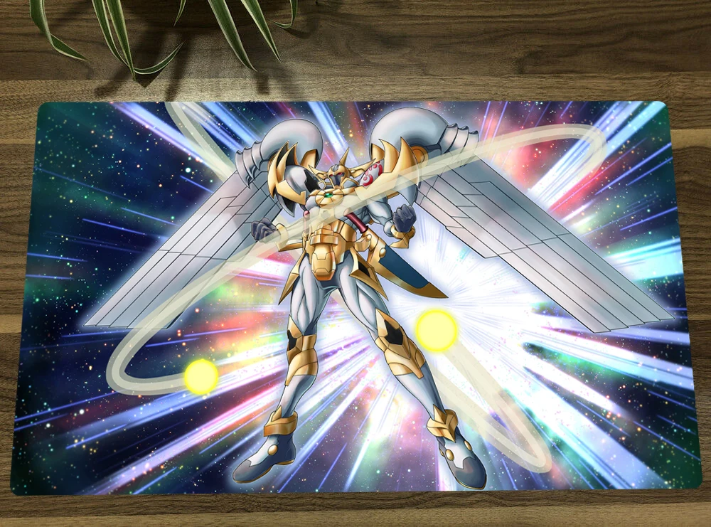 

YuGiOh Number 39 Utopia TCG Mat Anime Trading Card Game Mat CCG Playmat Anti-slip Mouse Pad Desk Mat 60x35cm Free Bag