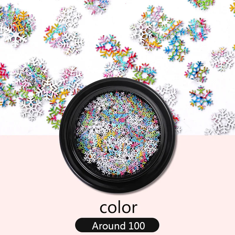 Дизайн ногтей seq бумага для дизайна на Рождество и зиму блестки рождественскую