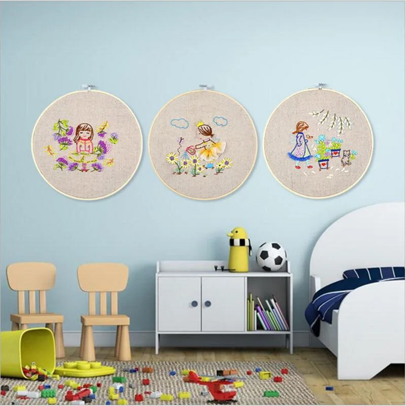 Деревянные кольца для вышивки набор из бамбуковых колец сделай сам игла