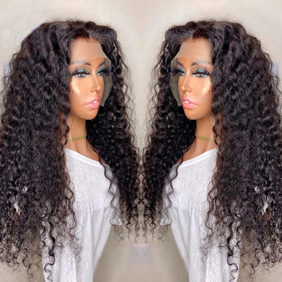 

26 дюймовый черный длинный свободный волнистый синтетический парик на сетке спереди для женщин с предварительно выщипанным безклеевым ежед...