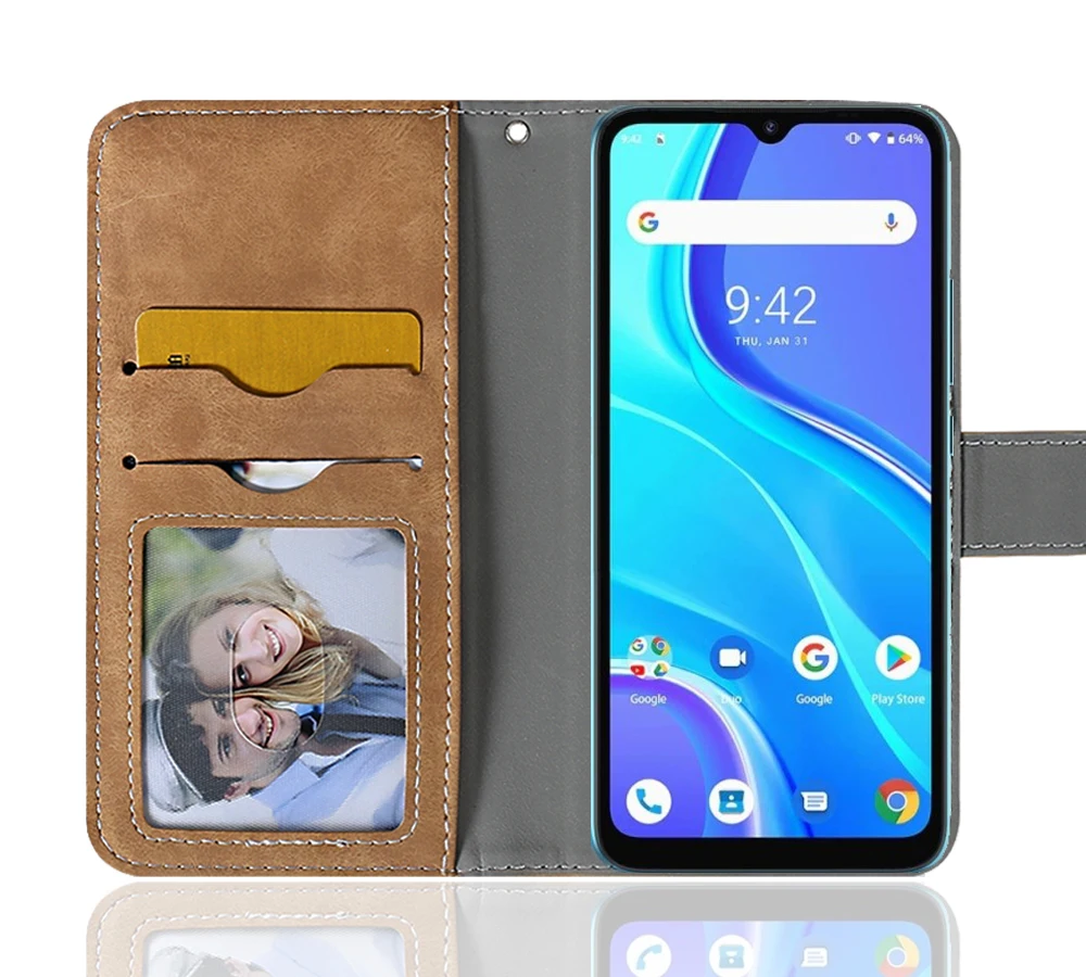 luxury wallet umidigi a7s case 6 53 vintage flip leather business protective cover for umidigi a7s case phone bag free global shipping