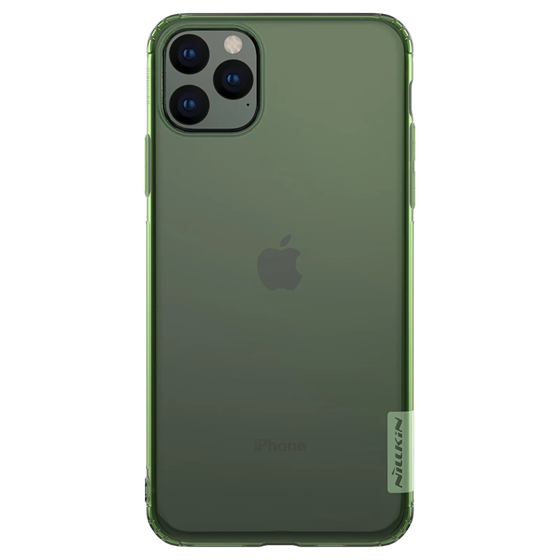 Для iPhone 11 Pro Max X XR XS Max чехол Nillkin мягкий тонкий из ТПУ чехол для телефона Силиконовая задняя крышка для iPhone 8 7 6 6s Plus 5S SE чехол - Цвет: Армейский зеленый