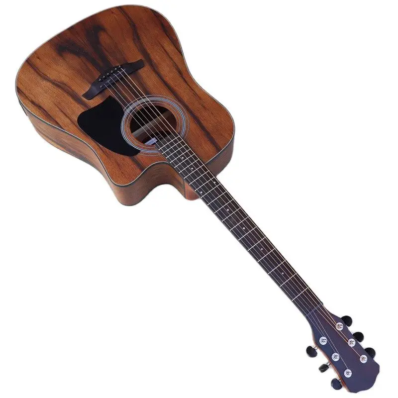 dao holz top cutway akustische elektrische gitarre 41 inch 6 string a geformte folk guitarra mit eq tuner funktion free global shipping
