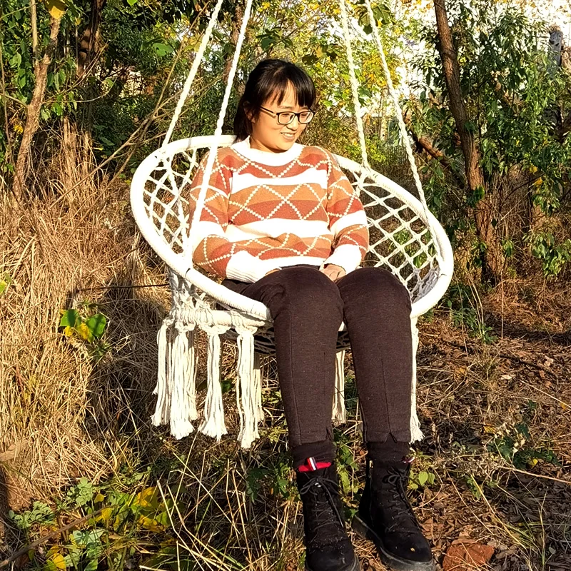 Круглый гамак в скандинавском стиле уличный для помещения спальни подвесное