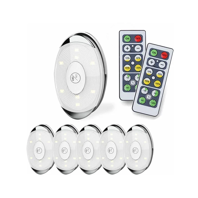 1/6 шт. Беспроводной светодиодный ночсветильник на батарейках | Лампы и освещение