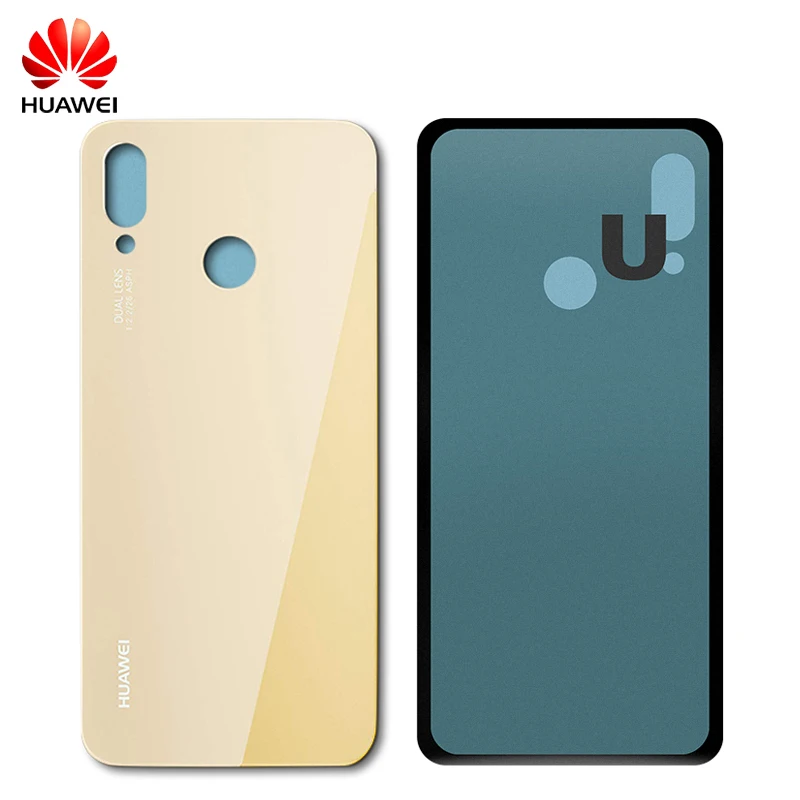 Huawei Задняя крышка батареи Стекло с объективом камеры для P20 Lite Nova 3e задняя дверь корпус панель Замена крышки