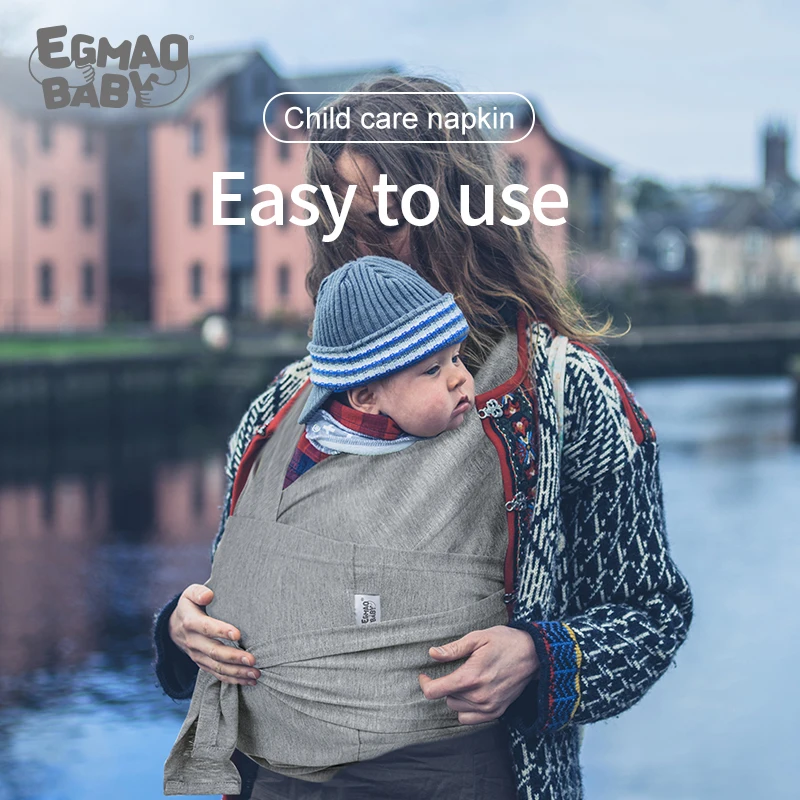 Baby Carrier Sling Wrap Multifunctional Four Seasons Universal Front Holding Type Simple X-shaped Carrying Artifact Ergonomic | Мать и