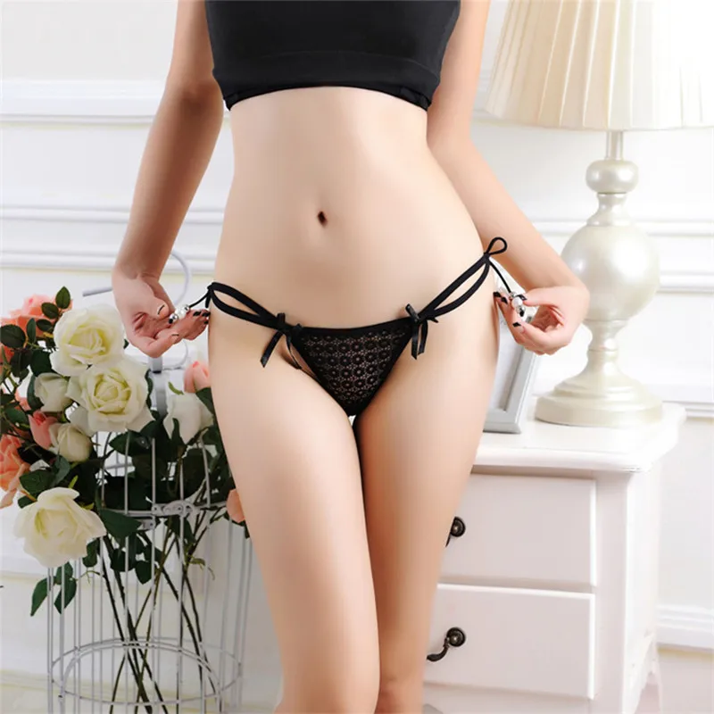 Горячая Распродажа Милые стринги Для женщин Эротическое белье открытые Нижнее