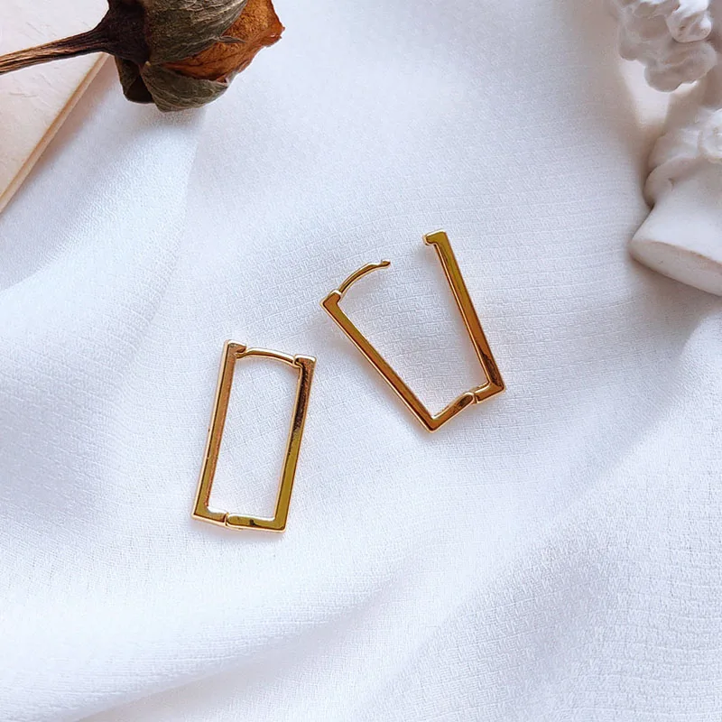 

2020 Men's Hoop Earrings Gold Stars Triangle Rectangle Geometric Earrings Men's Hip Hop Earrings Hoop Earrings for Women Jewelry