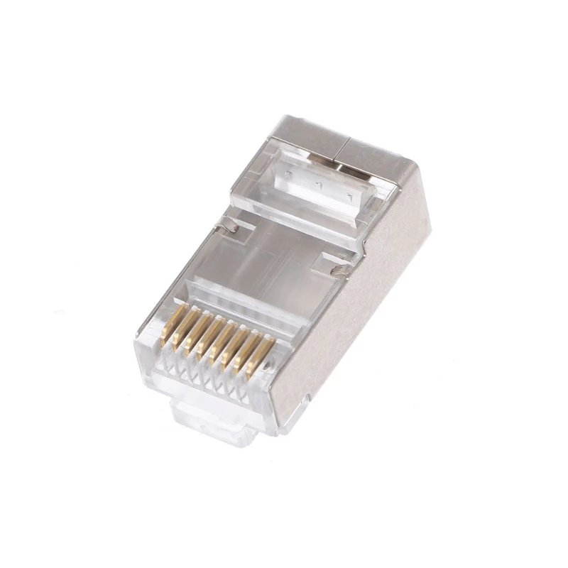 100 шт. новые TCAM Ethernet кабели RJ45 сетевой разъем CAT6 Модульные вилки экранированная