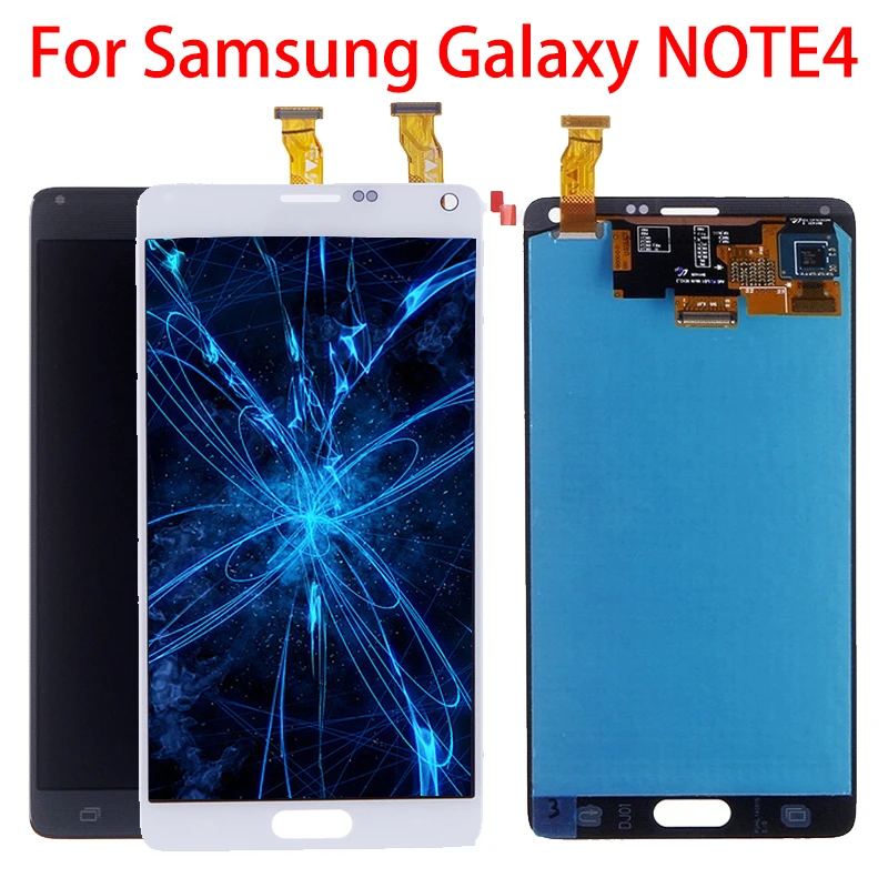 Оригинальный Note4 5 7 ''сменный ЖК-дисплей Burn Shadow для SAMSUNG Galaxy Note 4 N910 N910A N910F