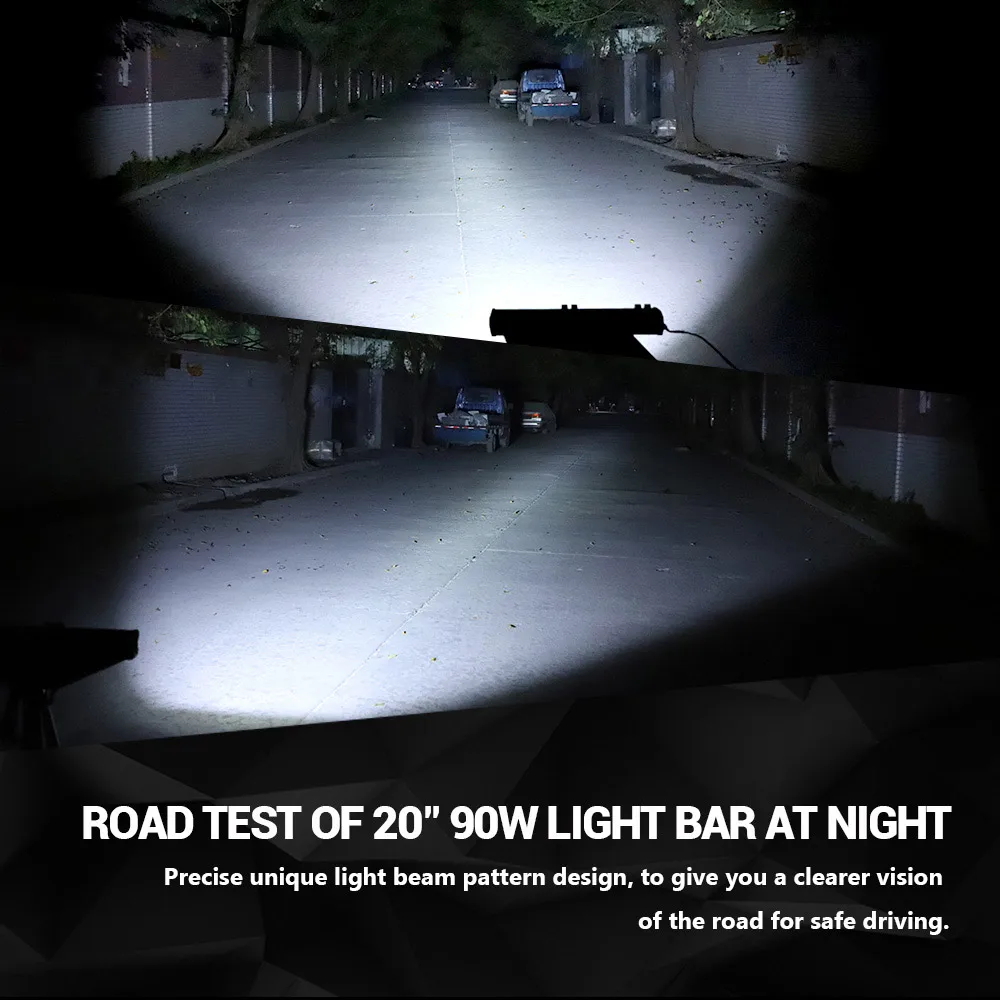 Сверхъяркая Однорядная Светодиодная панель рабочего освещения 8 14 20 27 34 40 дюймов