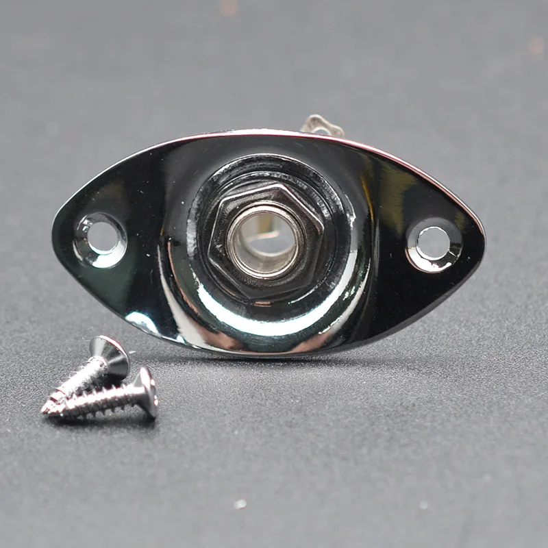 elektrische gitarre pickup oval 635mm ausgang jack platte jackplate buchse jack für lp elektrische gitarre accesorios guitarra free global shipp