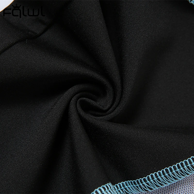 

FQLWL Black Sleeveless Sexy Bodycon Jumpsuit Ladies Summer Skinny Print Hollow Out One Piece Outfit Women Club Party Jumpsuits