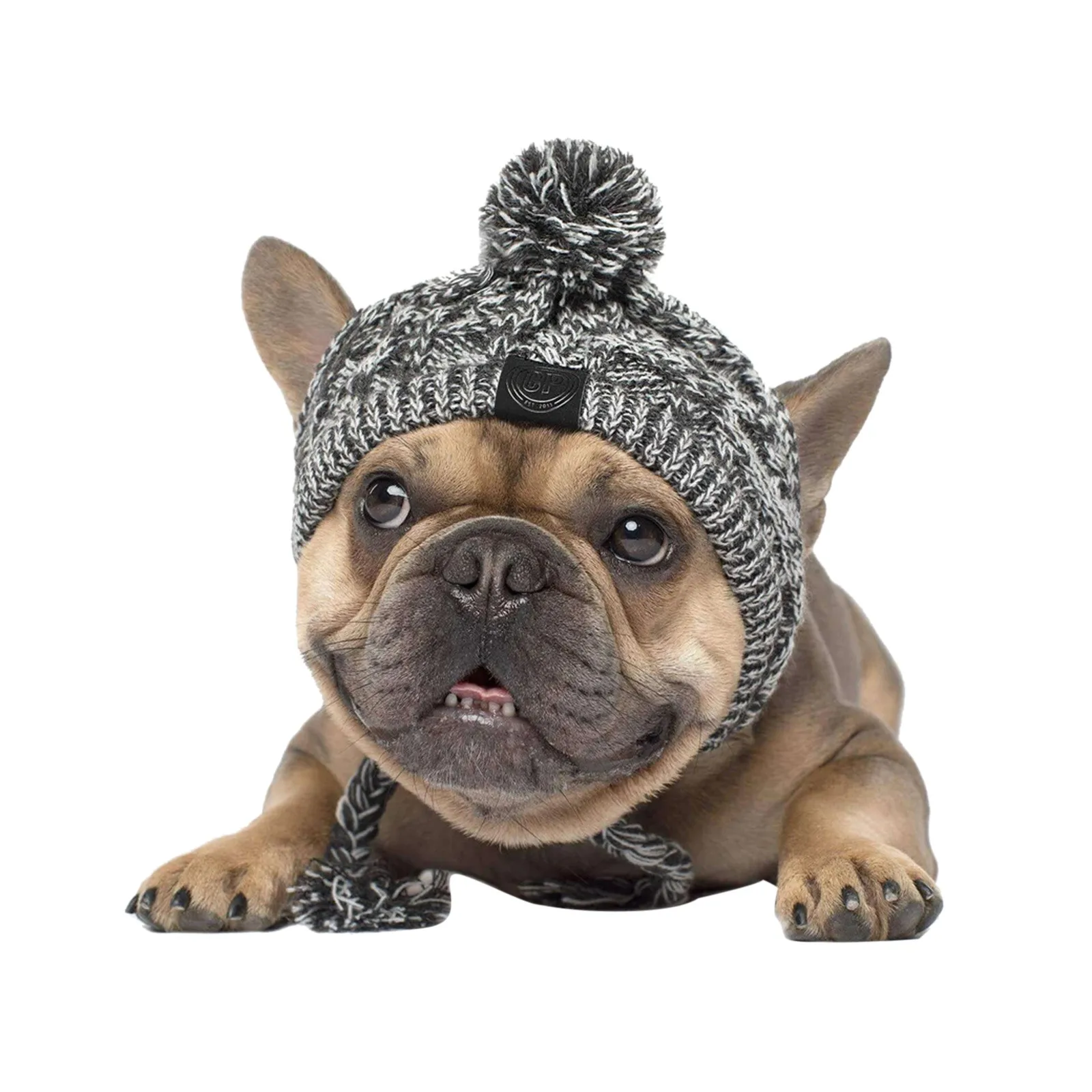 

Autumn winter fur ball keeps warm and windproof puff ball knitting method dog fighting hat hot new pet headgear