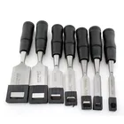 Высокое качество 8 шт.компл. деревообрабатывающие долота induratial DIY столярные инструменты деревянная резьба Hewn плоские долота перемычки