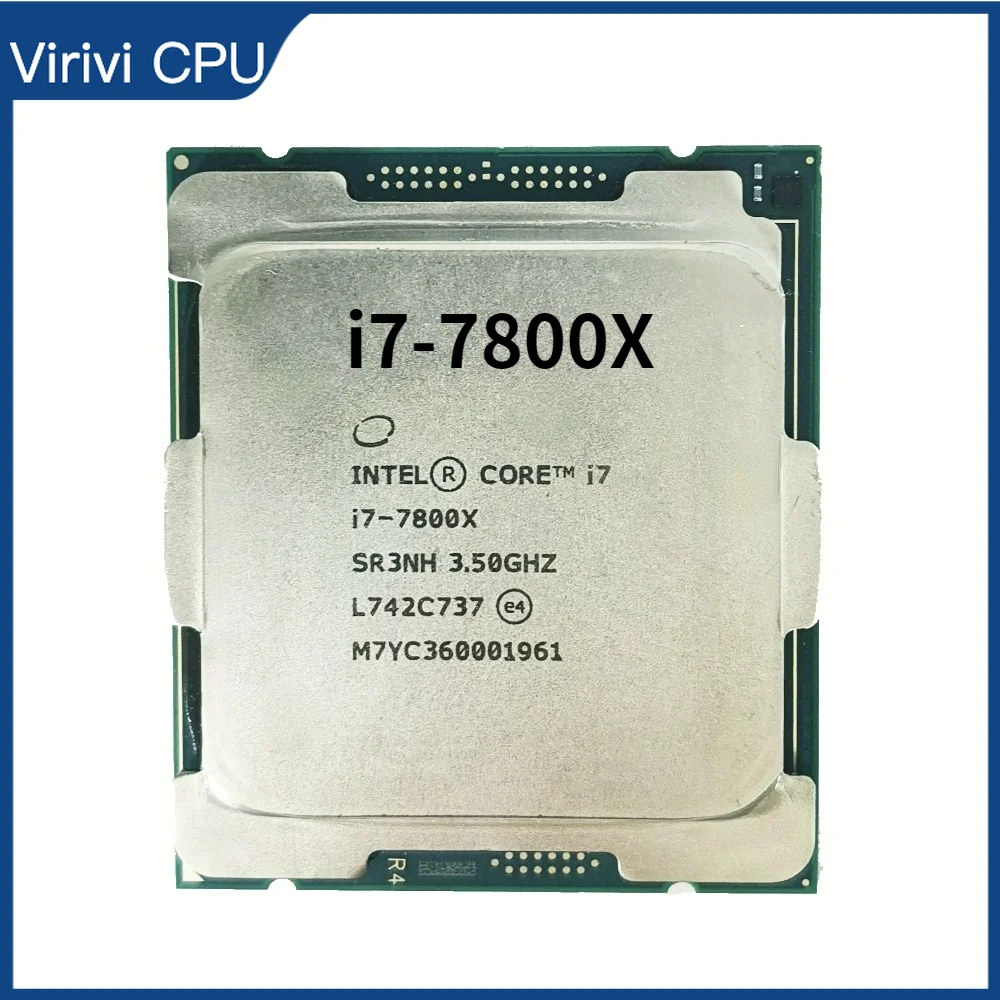 

Intel I7-7800X 8.25M 6 Core 12 Thread LGA2066 3.5Ghz Processor for X299 board