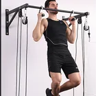 Фитнес домашний тренажерный зал многофункциональный металлический крюк ручки шкив кабельный станок вложения выдвижной захват Сопротивление полоса тренировки бар