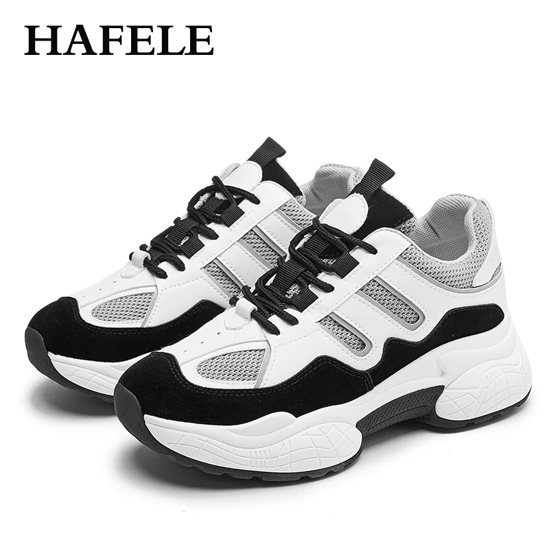 Модная женская обувь кроссовки Ulzzang Студенческая спортивная на толстой подошве