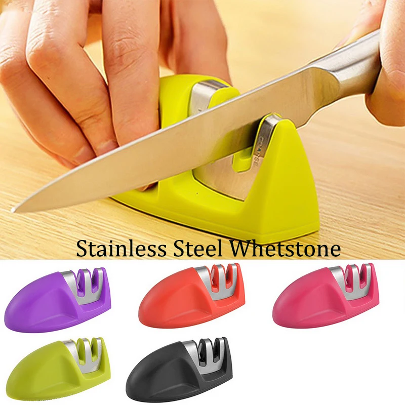 Двухступенчатый алмаз точильного камня керамическая стальная точилка для ножей