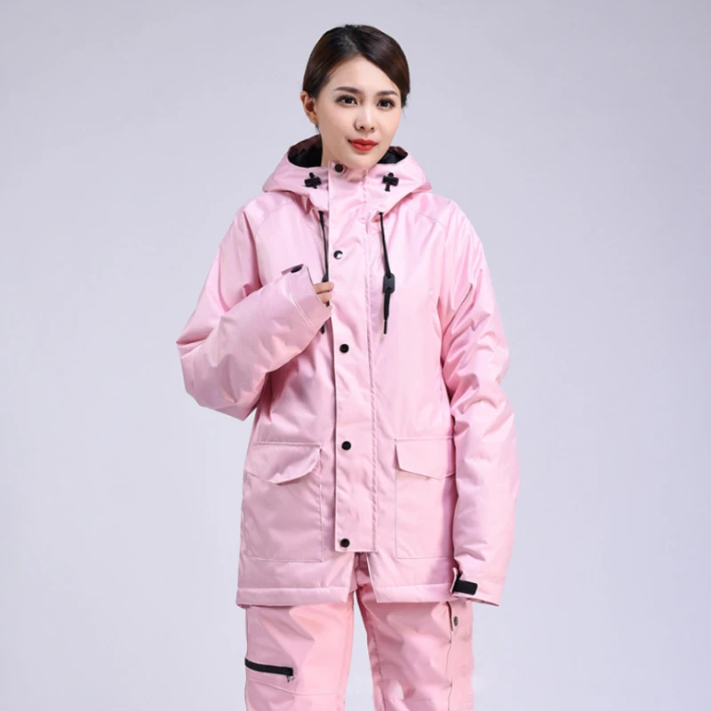 

Winter Warm Ski Suit Windproof Waterproof Snowboard Jacket Ski Pants for Men Women's Ski Clothing Breathable Snow Coats Trousers