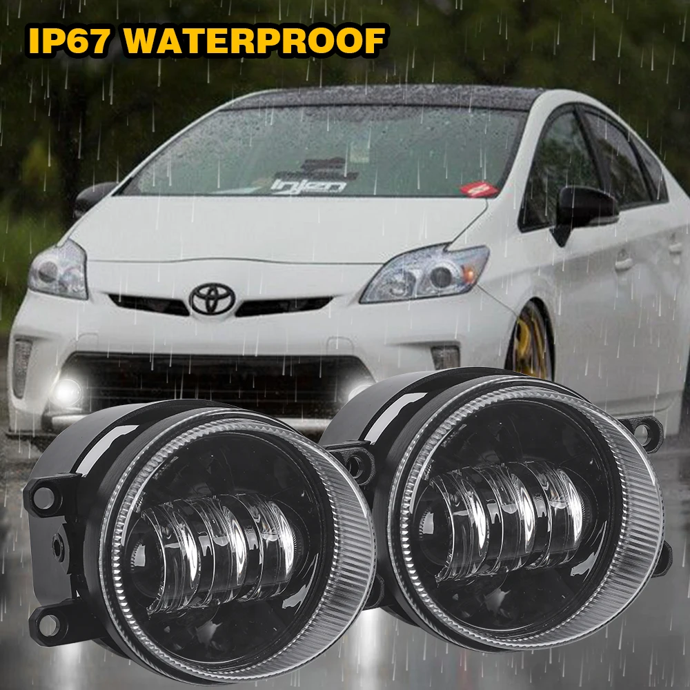 

2PCS LED Fog Lights For Toyota Camry Highlander Corolla Prius, Passenger,Driver Side Led Fog Lamps for Lexus GS IS LX RX ES CT